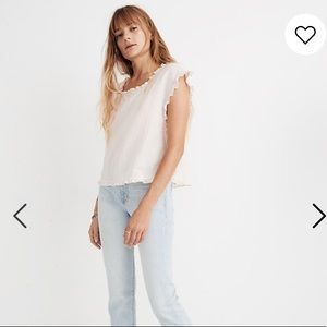 Madewell Ruffled Side-Tie Top